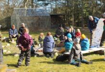 Frivillige mødes i Naturcenter Tved Gl. Skole